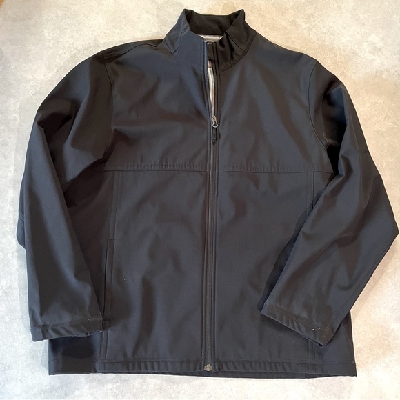 Fleece lined Jacket. Black. Full zip 
XL. Blue Harbour - Picture 1 of 7